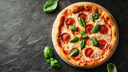 Delicious Napoli pizza takes center stage in this appetizing food photography.
