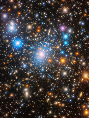 Fototapeta na wymiar a dense field of stars in space. AI generative