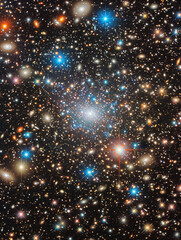 a dense field of stars in space. AI generative