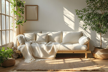 a modern minimalist living room