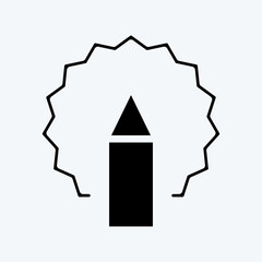 Icon Idea. suitable for Branding symbol. glyph style. simple design editable. design template vector. simple illustration