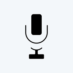 Fototapeta premium Icon Singing. suitable for education symbol. glyph style. simple design editable. design template vector. simple illustration