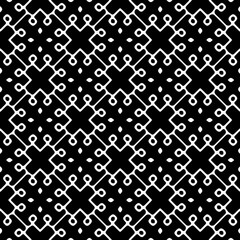 White background with black pattern. Seamless texture for fashion, textile design,  on wall paper, wrapping paper, fabrics and home decor. Simple repeat pattern.