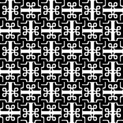 White background with black pattern. Seamless texture for fashion, textile design,  on wall paper, wrapping paper, fabrics and home decor. Simple repeat pattern.