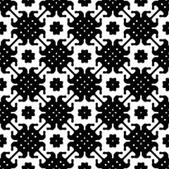 White background with black pattern. Seamless texture for fashion, textile design,  on wall paper, wrapping paper, fabrics and home decor. Simple repeat pattern.