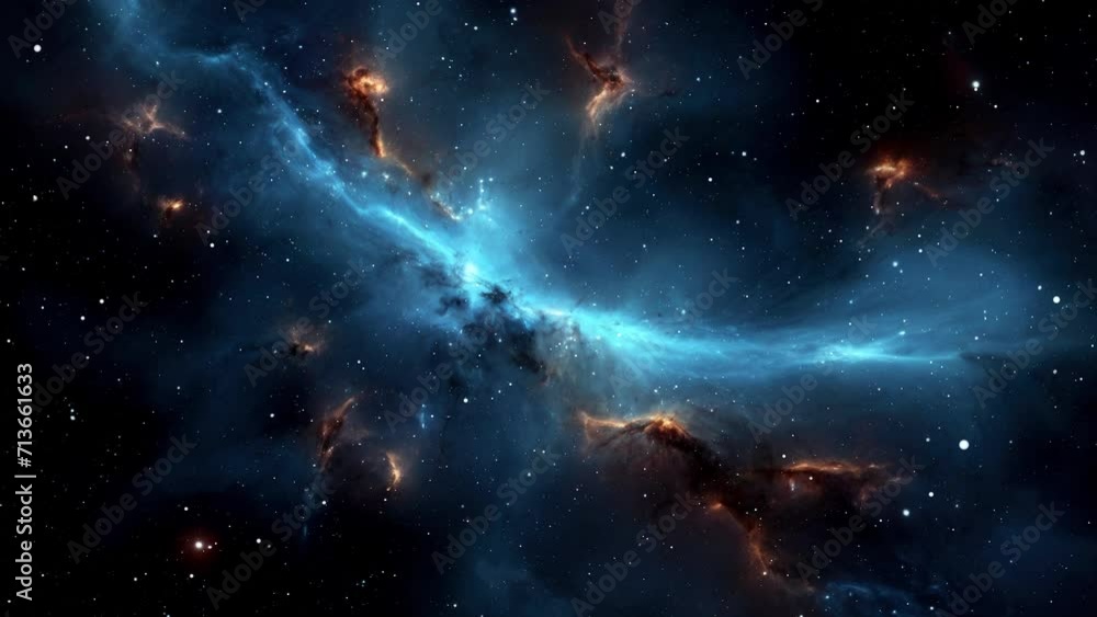 Wall mural space nebula, created with some elements made with generative ai