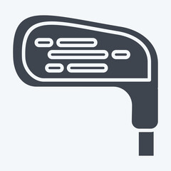Fototapeta premium Icon Golf Club. related to Golf symbol. glyph style. simple design editable. simple illustration