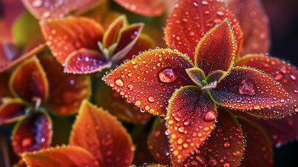 Vívido e cativante, uma série de fotos em close de flores com gotas de água