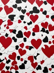 seamless background with hearts or seamless pattern with hearts