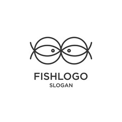 Fish logo vector