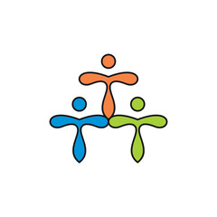 People connection logo vector