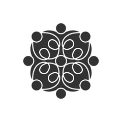 People connection logo vector