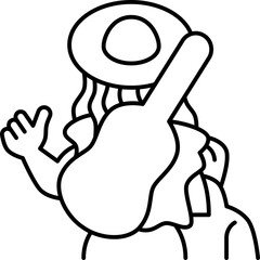 Fototapeta premium musician icon