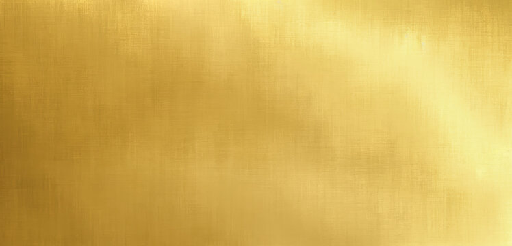Golden color old grunge wall concrete texture as background. Gold backdrop. Rough golden texture. Luxurious gold paper template for your design. copy space