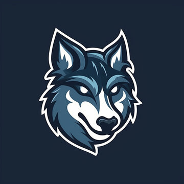 logo icon wolf mascot16