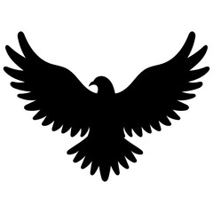 eagle silhouette isolated illustration