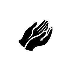 Hand Care Logo Simple Flat Design on White Background