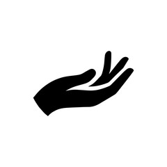 Hand Care Logo Simple Flat Design on White Background