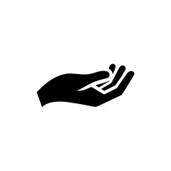 Hand Care Logo Simple Flat Design on White Background