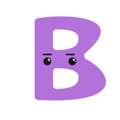 B alphabet purple
