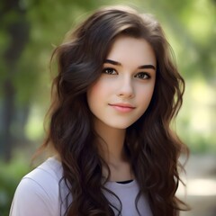 Naklejka premium portrait of a beautiful woman