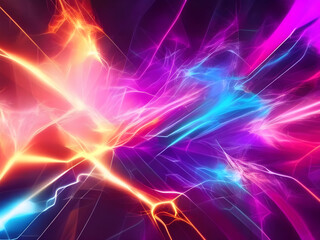 Multicolored Energy Flow Background.