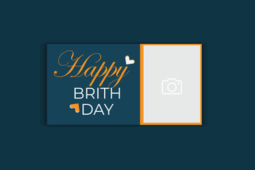 birthday banner design, invitation card