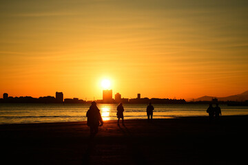 船橋三番瀬夕景