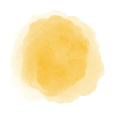 orange watercolor isolated on white background