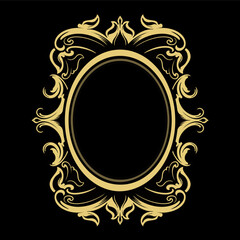 Vector frame ornament vintage classic element decoration
