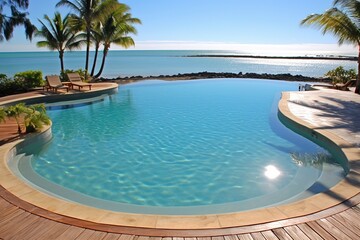 Obraz premium pool in the tropical resort