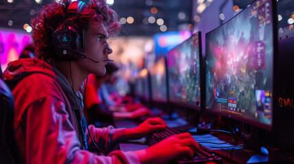 World region gaming expo or gaming industry event E-sports