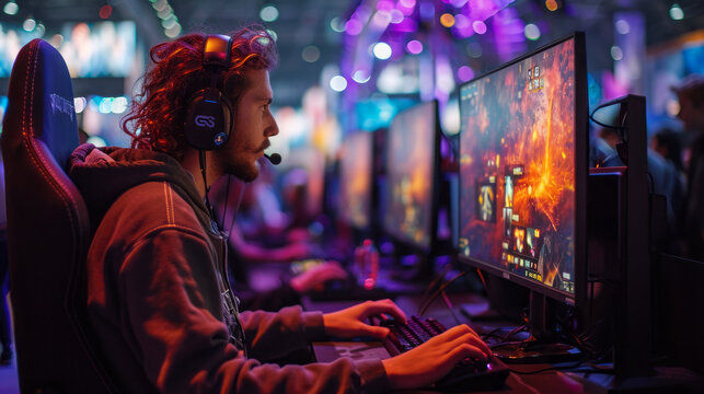 World region gaming expo or gaming industry event E-sports