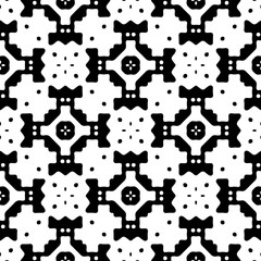 White background with black pattern. Seamless texture for fashion, textile design,  on wall paper, wrapping paper, fabrics and home decor. Simple repeat pattern.