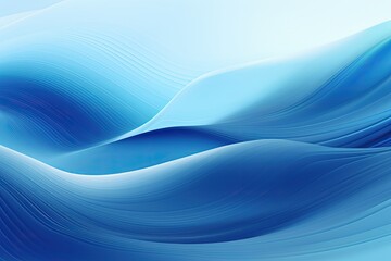 Naklejka premium Blue waves background, Generative Ai