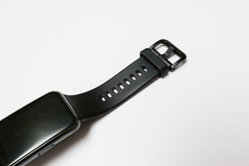 smartwatch isolated on white background. fitness, sport, and technology concept.