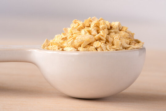 Minced Dried Ginger in a Tablespoon