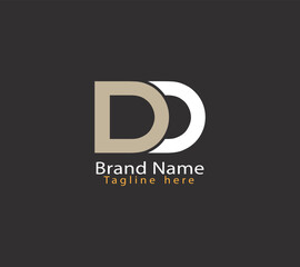 DD logo. EPS file. Editable Color. CMYK Color mode. Free Font used. Easy To Download.