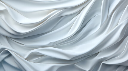 The wrinkles of the white cloth are abstract.