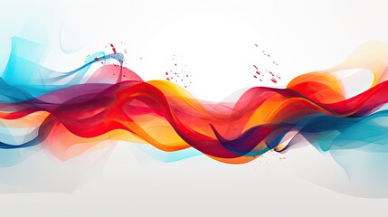 Colorful and clean abstract graphic design, Generative Ai