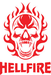 skull fire logo