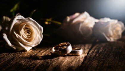 Promessa Eterna: Alianças e Rosas sob a Luz do Amor 