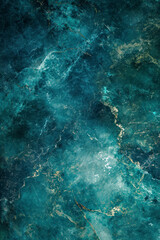 Vertical rich dark blue green background texture, marbled stone or rock textured banner with elegant mottled dark and light blue green color and design.