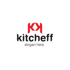 Kitcheff creative logo vector illustration. - 713689648