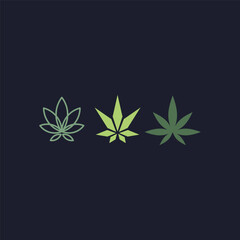 Cannabis Logo Design Vector