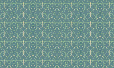 Obraz premium Dive into modern sophistication with this green or teal geometric pattern. Perfect for adding a chic and vibrant touch to your designs.