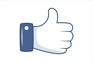 Like Button Social Media Sticker Design