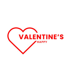 white Minimalist Happy Valentine´s Day