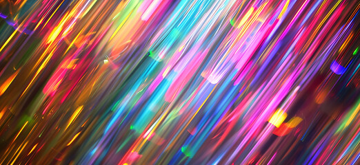 An Abstract Background with Rippling and Shiny Rainbow Colors