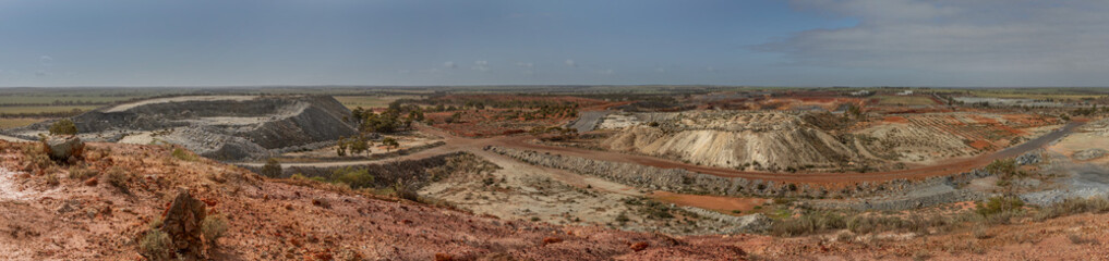 Panorama of Three Springs Talc Mine - Three Springs, Western Australia - underground mining began...